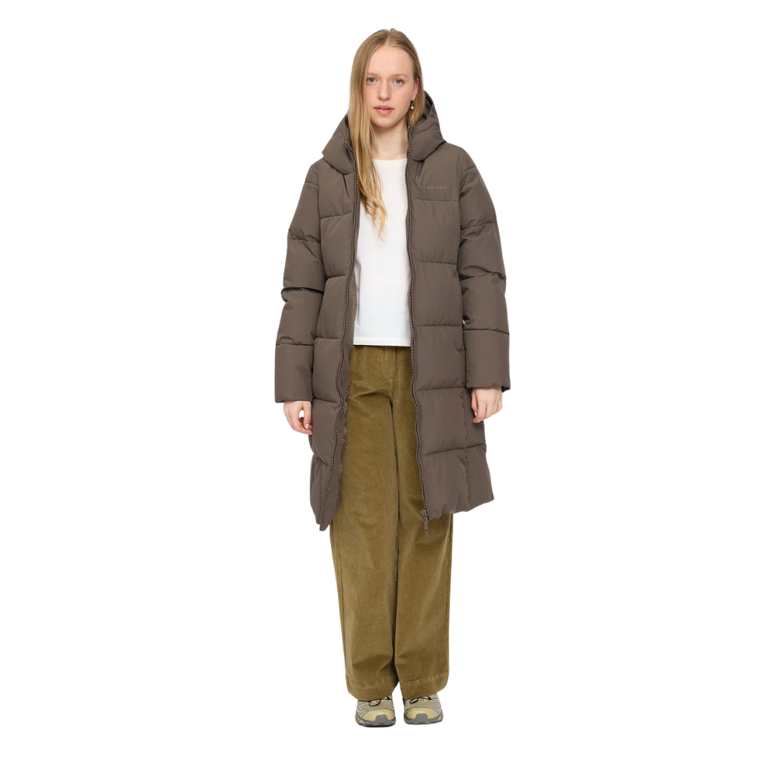 MAZINE || BASIC PUFFER COAT Olive Brown