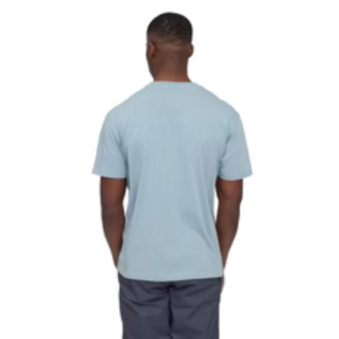 MAZINE || CHEST PRINT T-SHIRT DOVE BLUE