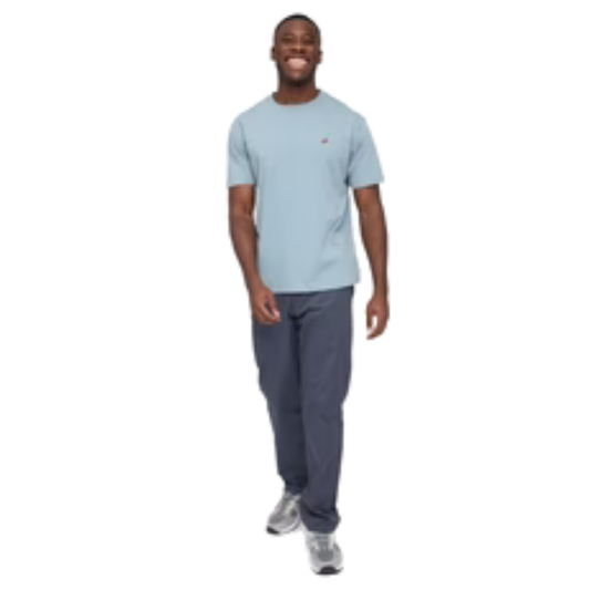 MAZINE || CHEST PRINT T-SHIRT DOVE BLUE