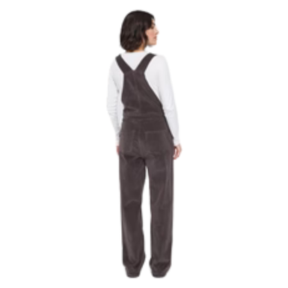 MAZINE || CORDUROY DUNGAREE eggplant