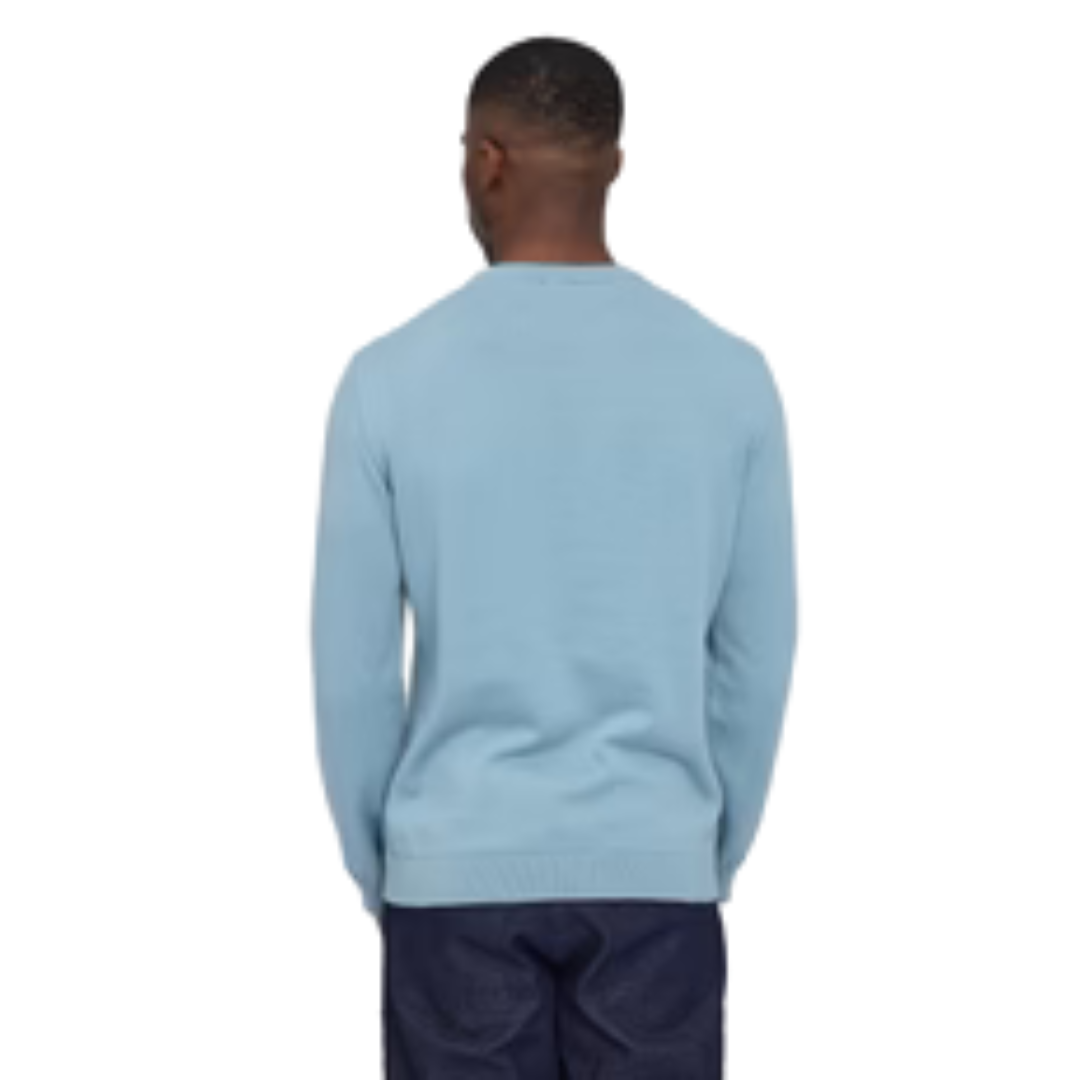 MAZINE || FINE KNIT CREW NECK JUMPER SMOKE BLUE