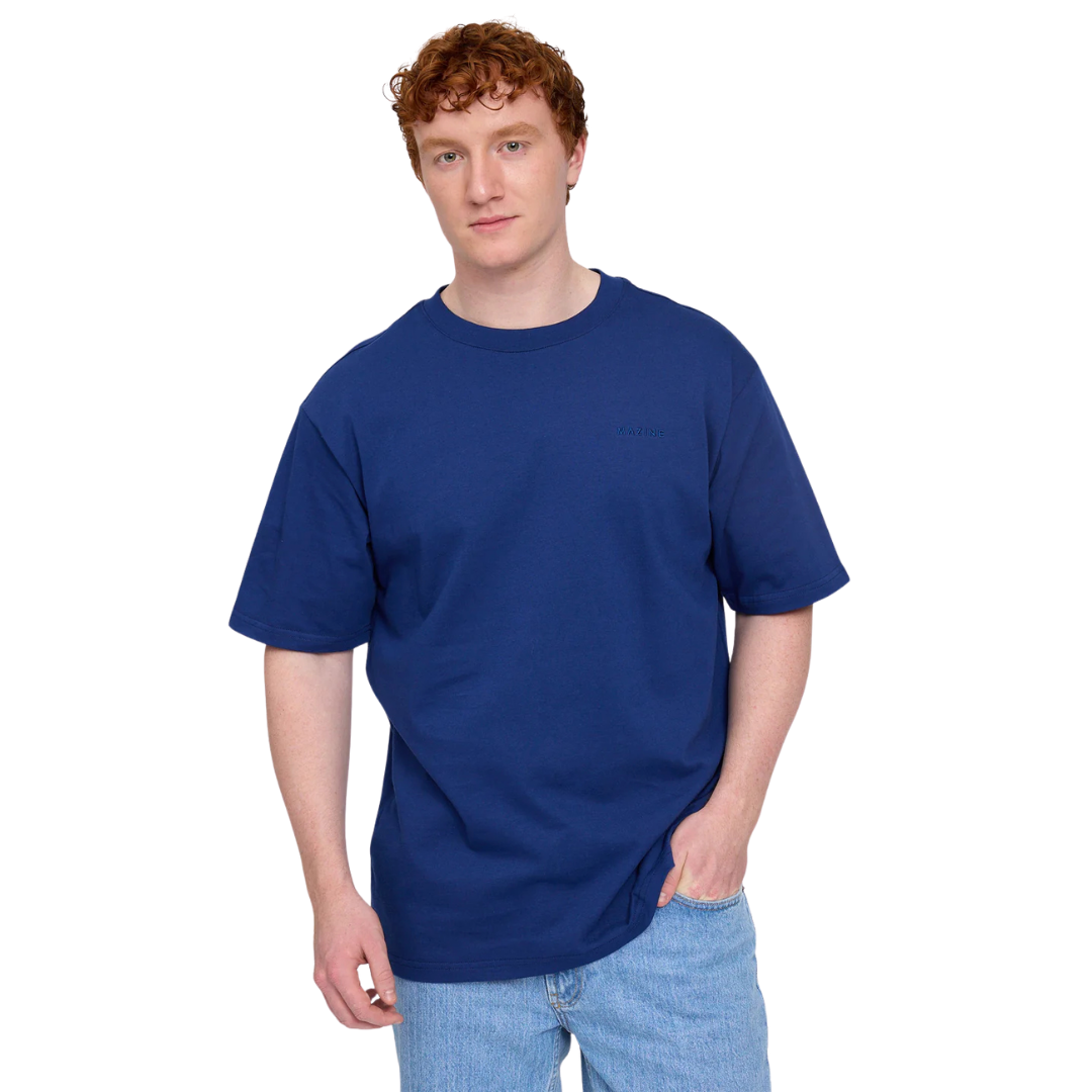 MAZINE || HEAVY BASIC T-SHIRT TRUE BLUE