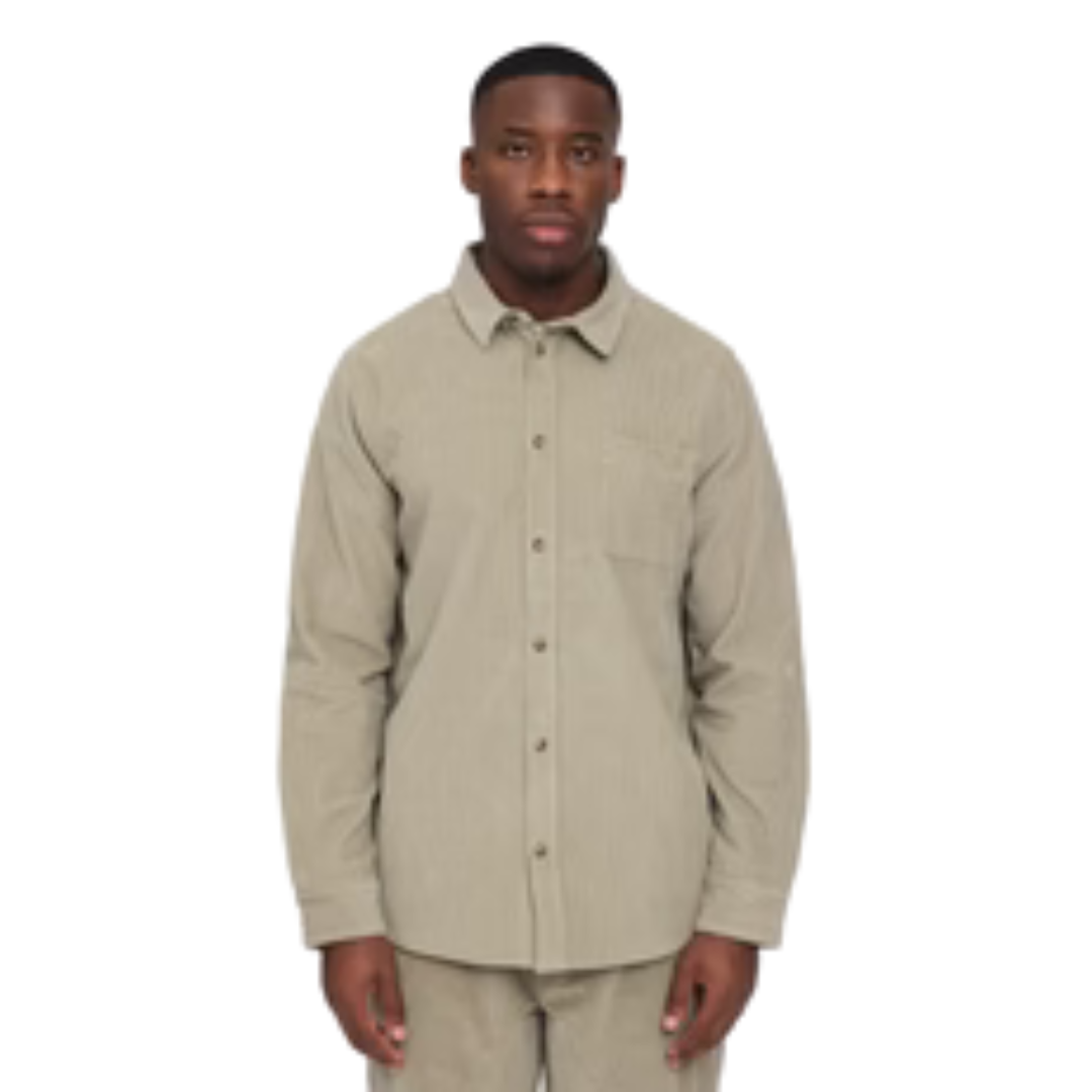 MAZINE || POCKET CORDUROY SHIRT LIGHT KHAKI