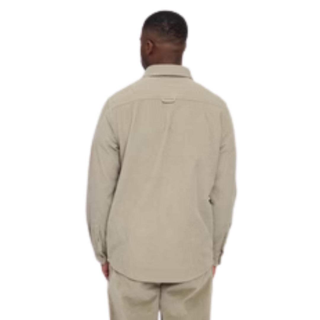 MAZINE || POCKET CORDUROY SHIRT LIGHT KHAKI