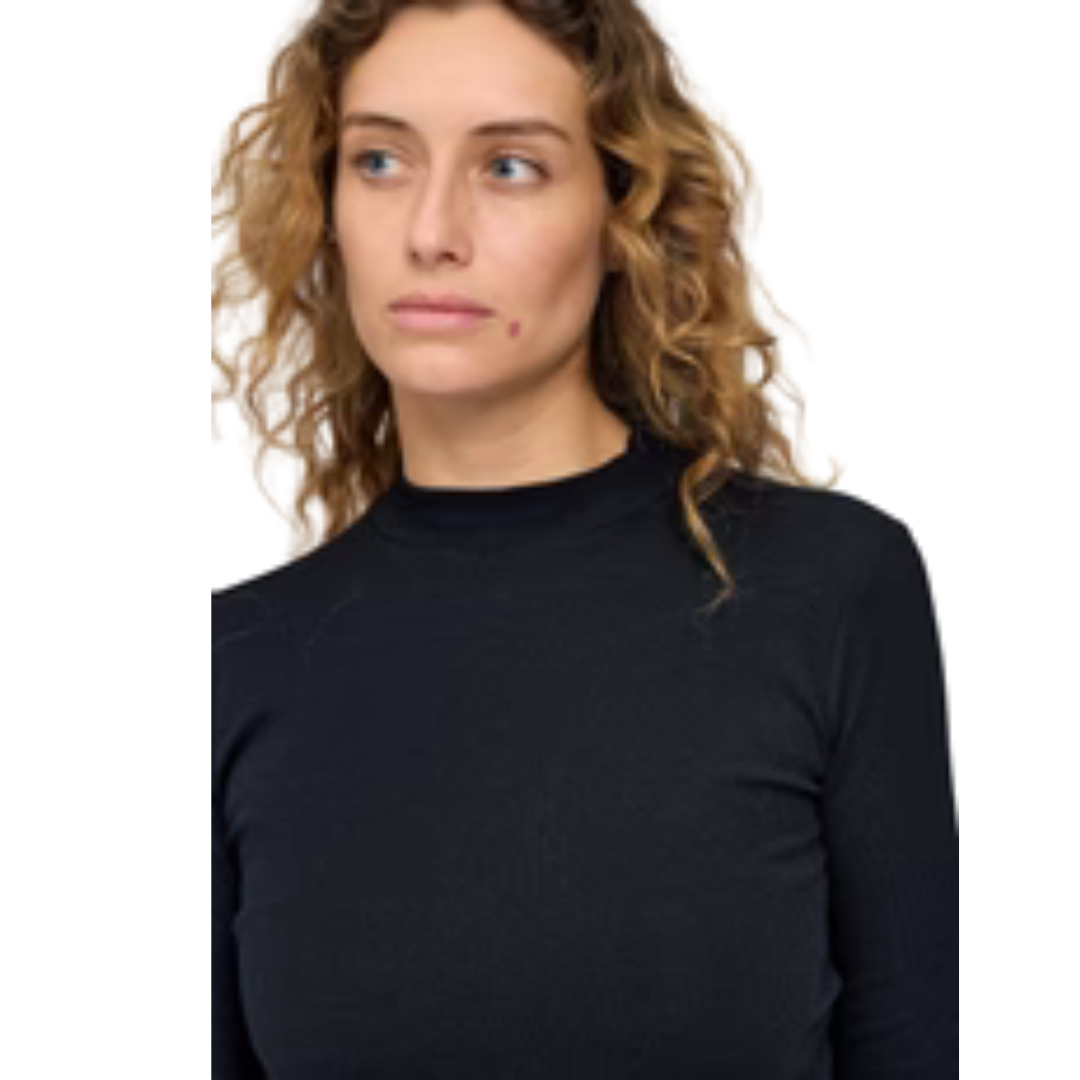 MAZINE || TURTLENECK LONGSLEEVE BLACK