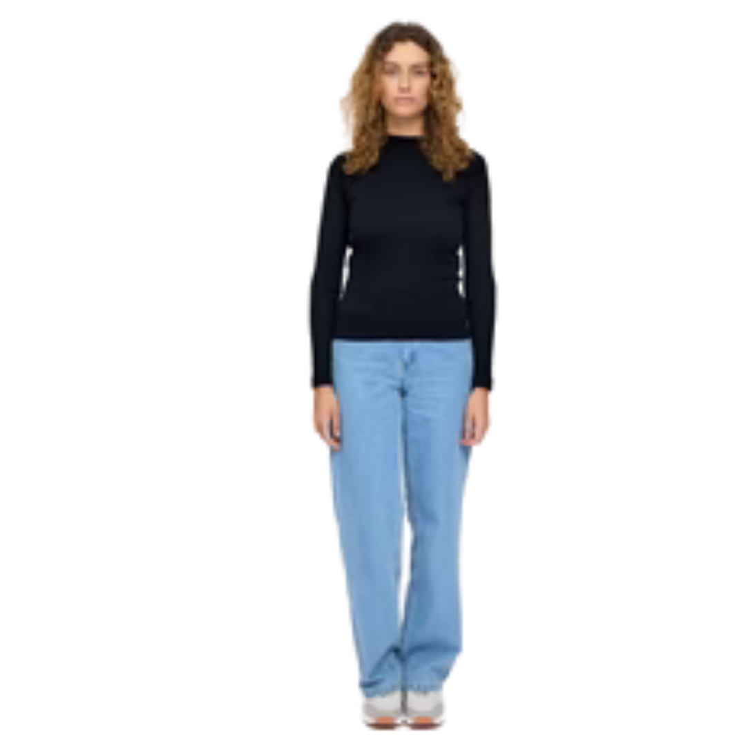 MAZINE || TURTLENECK LONGSLEEVE BLACK