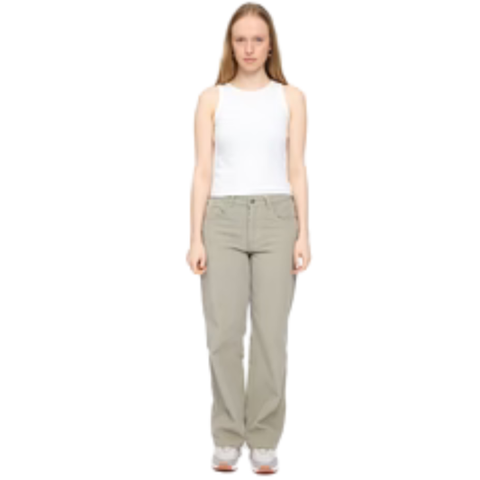 MAZINE || WIDE LEG CORDUROY PANTS light khaki