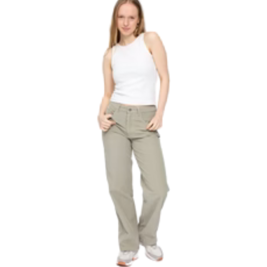 MAZINE || WIDE LEG CORDUROY PANTS light khaki