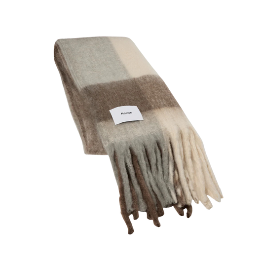 NÜMPH || NUDENJA SCARF TAUPE GREY