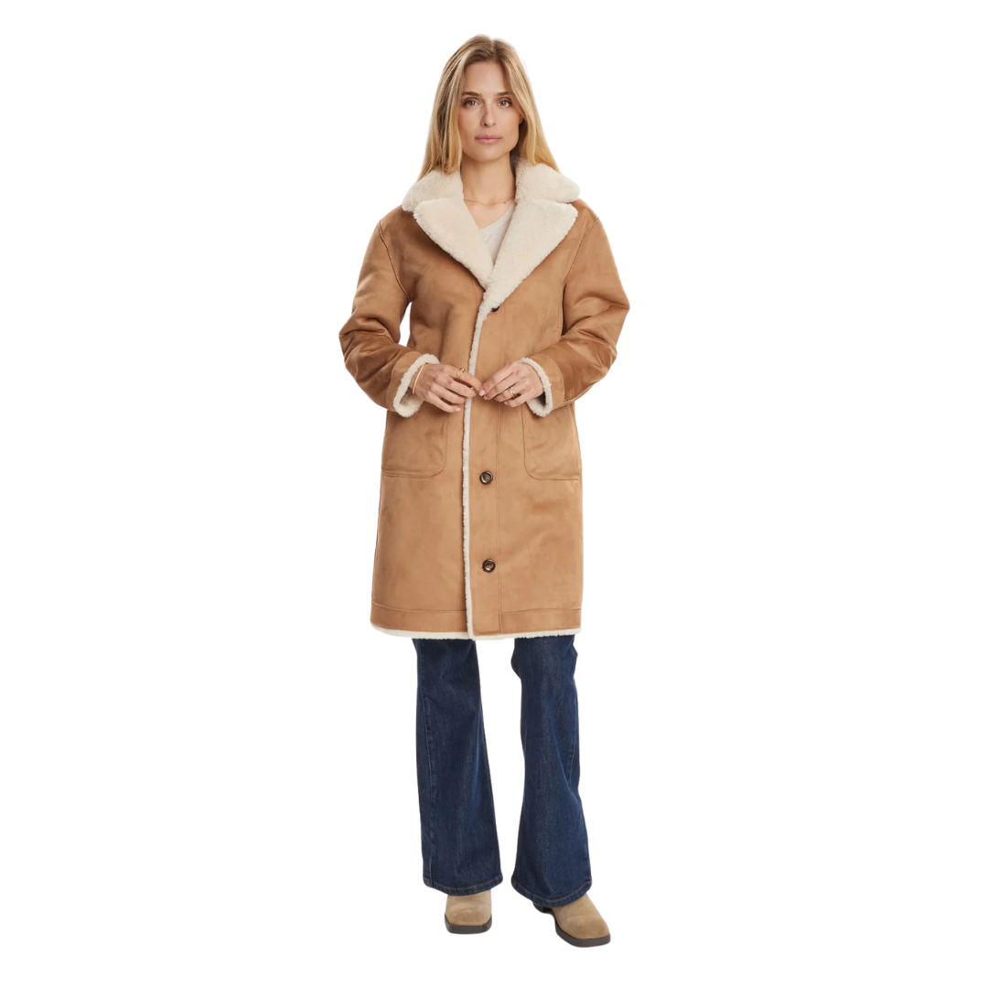 NÜMPH || NUELLIOT REVERSIBLE COAT COGNAC