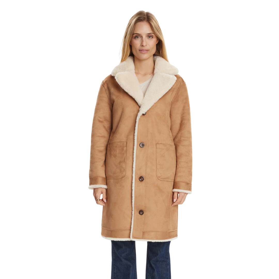 NÜMPH || NUELLIOT REVERSIBLE COAT COGNAC