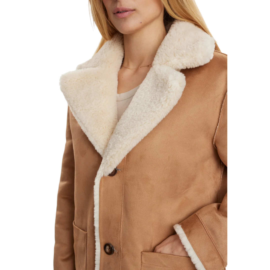 NÜMPH || NUELLIOT REVERSIBLE COAT COGNAC