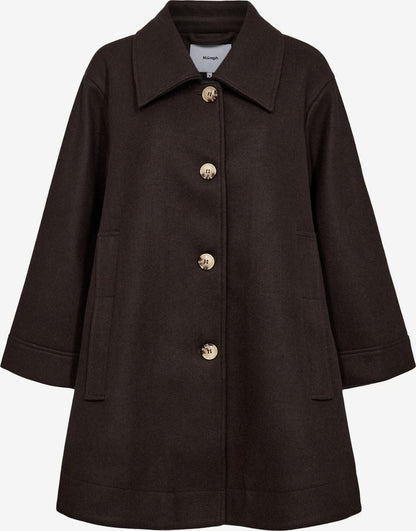 NÜMPH || NUKIMBERLY COAT BLACK COFFEE