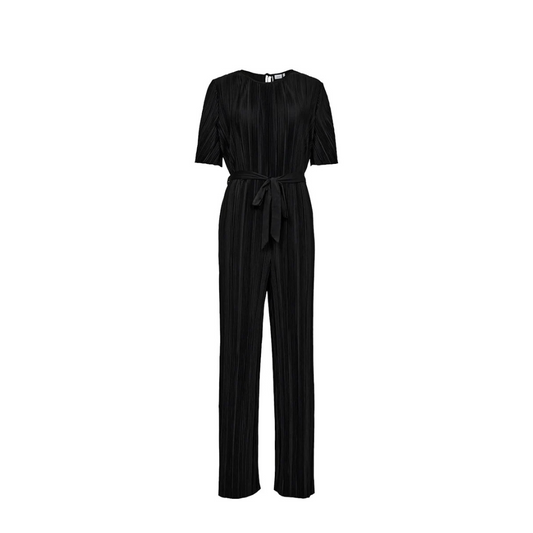 NÜMPH || NUCASSY PLISSE JUMPSUIT CAVIAR