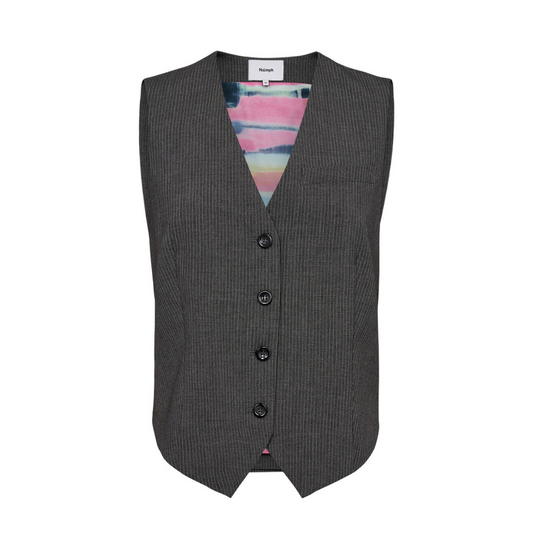 NÜMPH || NUJOSEPHINE WAIST COAT MEDIUM GREY MEL